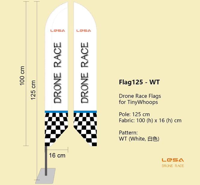 Drone Racing Flag - 1 pair/ 2sets of ​​Car Racing