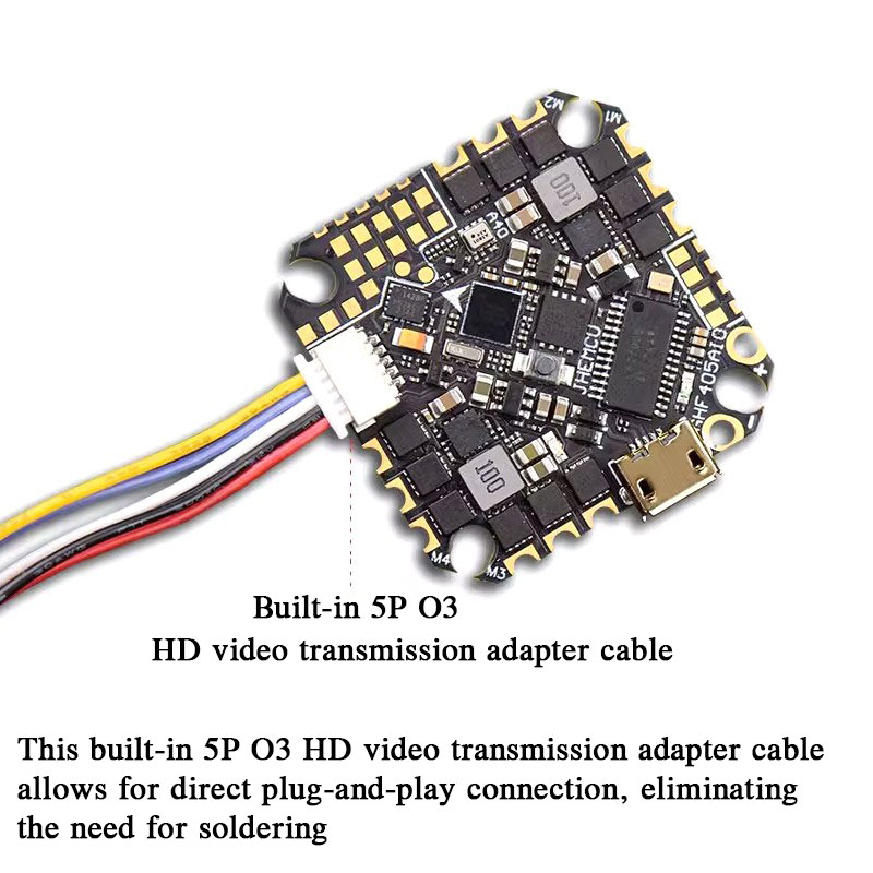 JHEMCU GHF405AIO-HD 40A AIO Fl - огляд і ціна Drone Racing Flight Controller