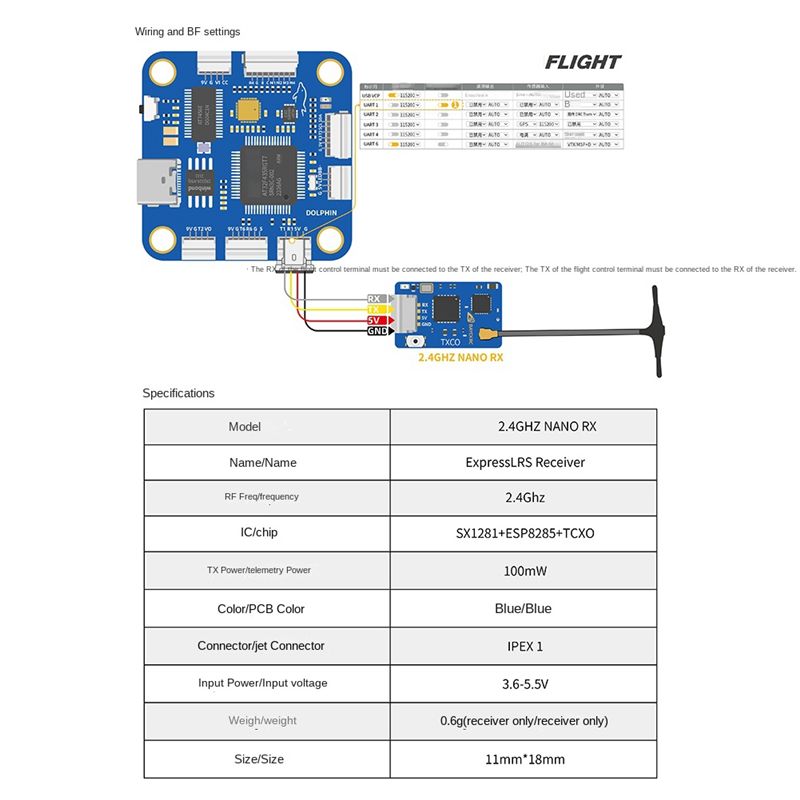 A63T-ELRS RX NANO Expresslrs R - огляд і ціна Drone Racing Antenna