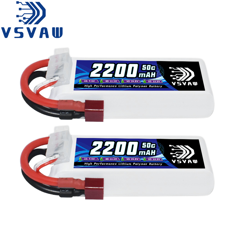 VSVAW 7.4V 2200mah 2S Drone Li - огляд і ціна Drone Racing Battery