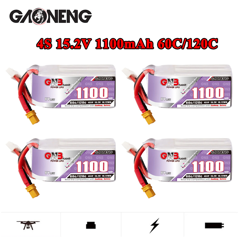 GNB 4S 1100mAh 60C/120C HV Lip - огляд і ціна Drone Racing Battery