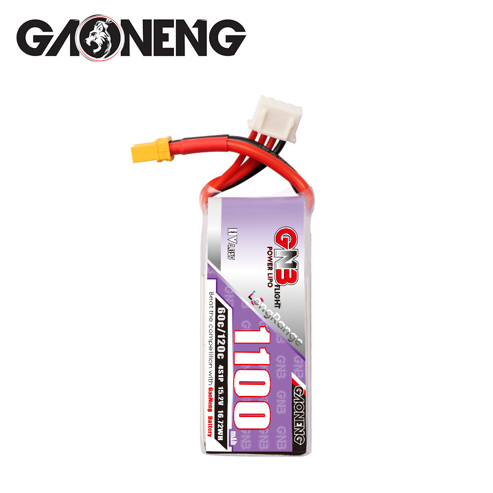 GNB 4S 1100mAh 60C/120C HV Lip - огляд і ціна Drone Racing Battery
