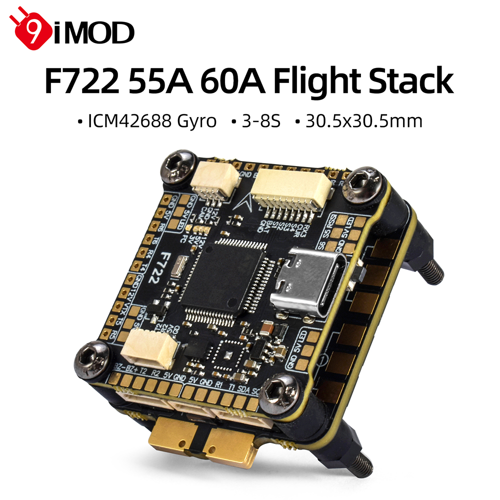 9IMOD F722 Flight Stack F722 F - огляд і ціна Drone Racing Flight Controller