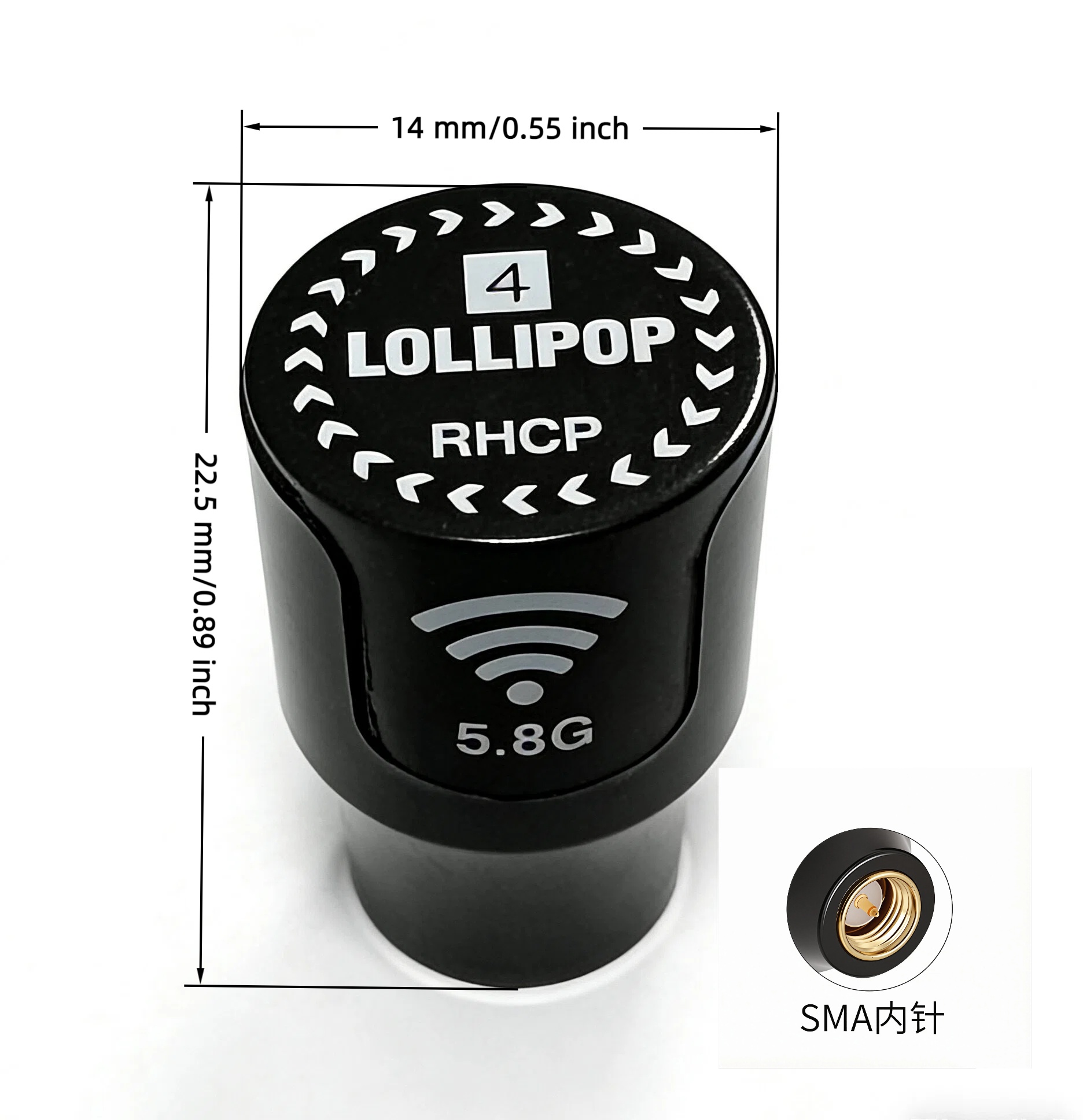 4th Gen Mini Lollipop 5.8G FPV - огляд і ціна Drone Racing Antenna