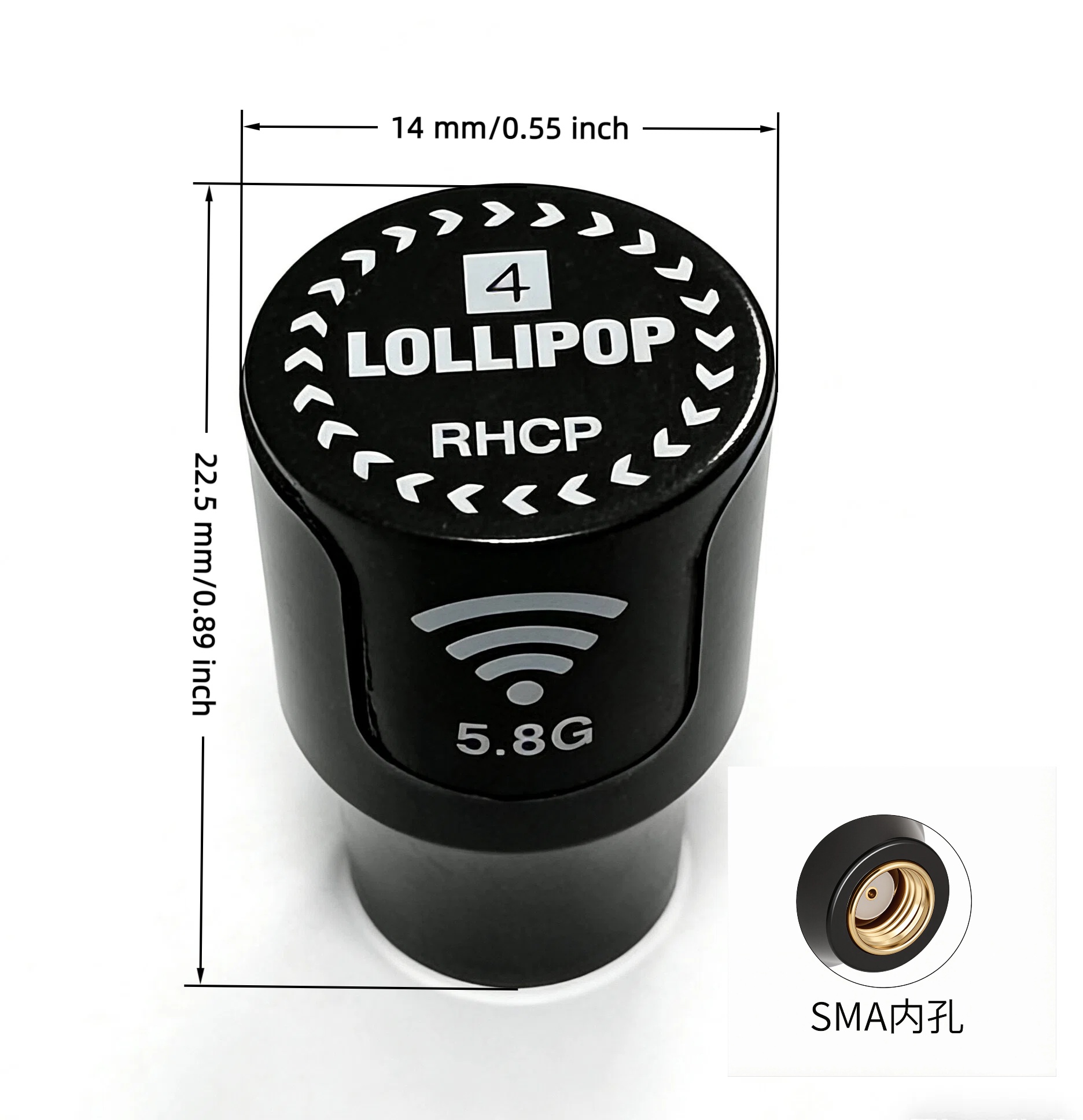 4th Gen Mini Lollipop 5.8G FPV - огляд і ціна Drone Racing Antenna