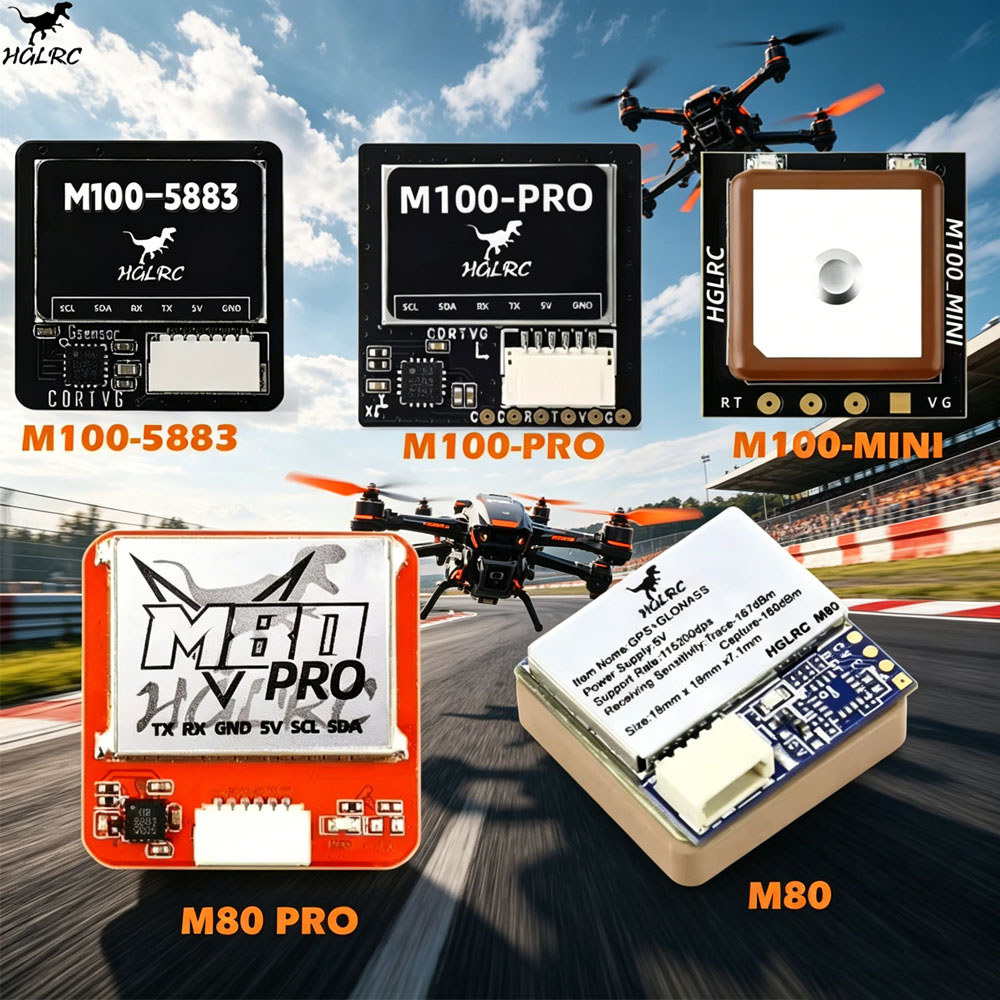 HGLRC M100-5883 GPS/ M100-PRO  - огляд і ціна Drone Racing Flight Controller