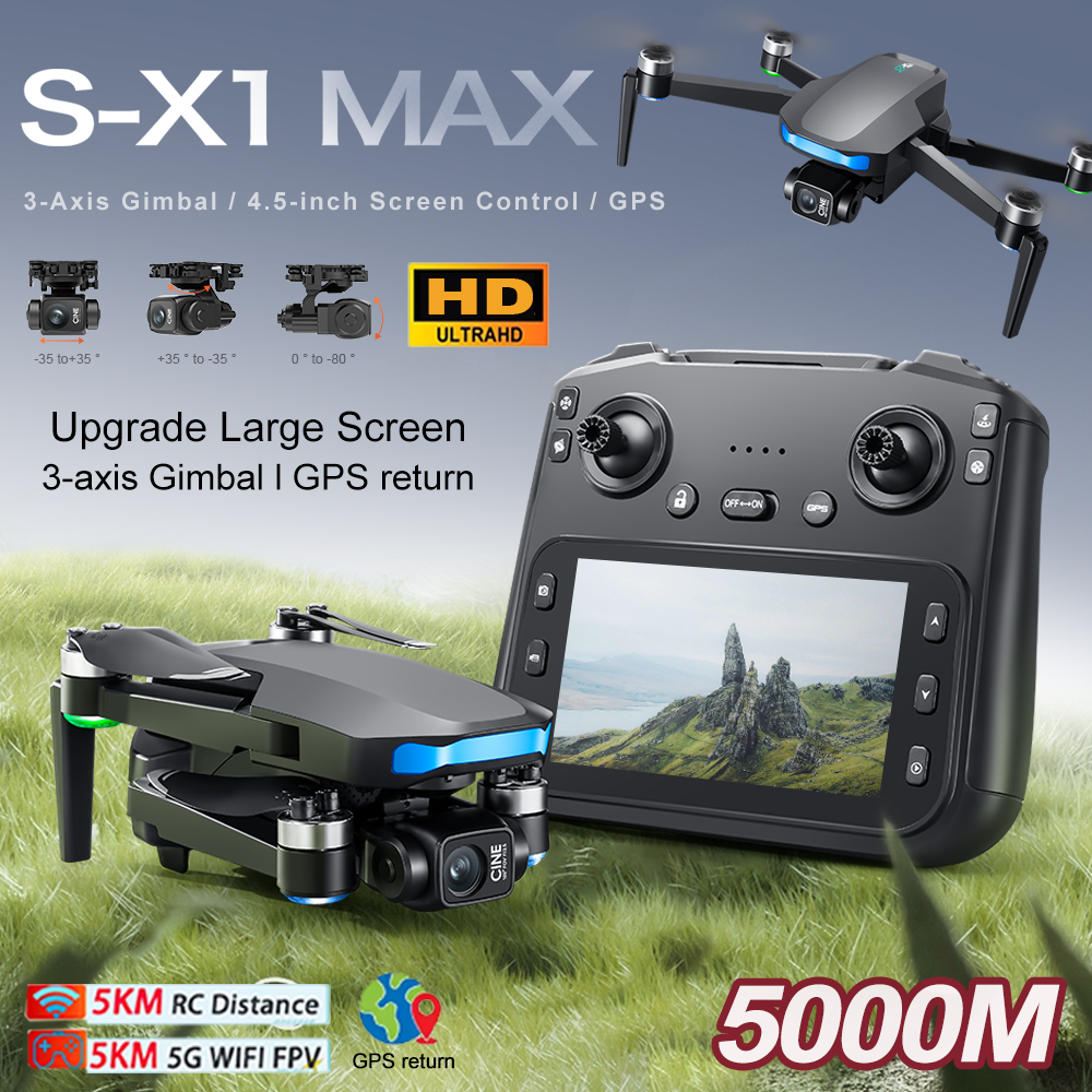 New S-X1 MAX Drone GPS 8K Prof - огляд і ціна Drone Racing Camera